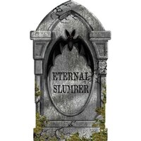 "Eternal Slumber" Foam Tombstone Decoration (55cm)