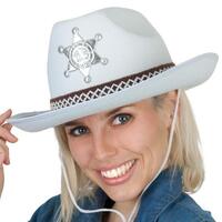 Adults Sheriff White Cowboy Hat