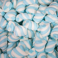 Blue & White Twist Marshmallows (800g)