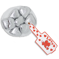 Silver Chocolate Hearts (77g)