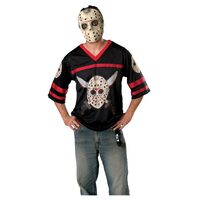 Adults Jason Voorhees Jersey & Mask Costume - XL