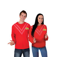 Adults Red Wiggle Costume Top