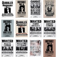 Harry Potter Characters WANTED Posters - Pk 12