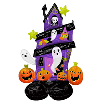 Foil AirLoonz Cute Halloween Haunted House Balloon (88x127cm)