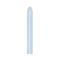 Satin White Modelling Balloons - Pk 50