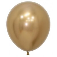 46cm Metallic Gold Latex Balloons - Pk 25