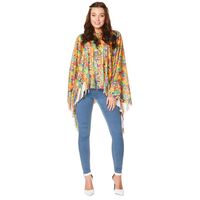 Adults' 60s Flower Power Poncho