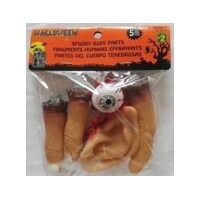 Severed Body Parts Halloween Props - Pk 5