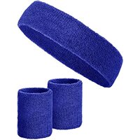Dark Blue Sweatband & Wristbands