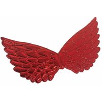 Metallic Red Wings Costume Accessory