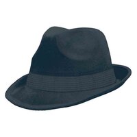 Adults' Black Velour Fedora Hat