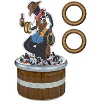 Wild West Inflatable Cooler & Ring Toss Game