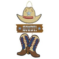 'Howdy!' Wild West Hanging Sign