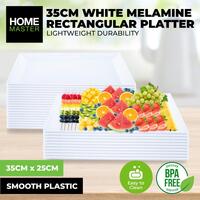 Rectangular Melamine White Platter (35x25cm)