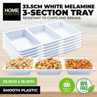 3-Section Rectangular Melamine Tray (33x15x2cm)