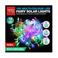 Multi-Colour Solar LED Fairy Lights (12.9m)