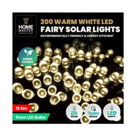 Warm White Solar LED Fairy Lights (19.5m)