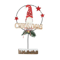 Christmas with Santa MDF Table Decoration16x5x27cm