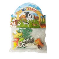 Farm Animals Plastic Toys - Pk 15