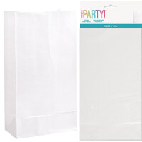 White Paper Treat Bags - Pk 12