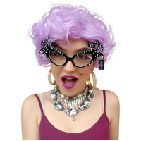 Dame Edna Everage Purple Wig