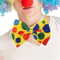 Jumbo Clown Polka Dot Bow Tie