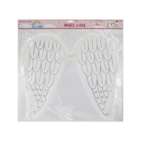 Printed White Angel Wings