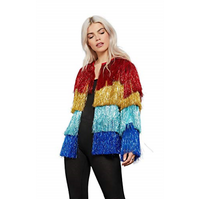 Adults' Rainbow Tinsel Festival Jacket