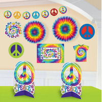 Feeling Groovy Retro Party Decor Kit - Pk 10