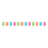 Multicolour Tiki Cutout Hanging Banner (3.6m)