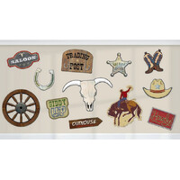 Wild West Cutout Party Decorations - Pk 12