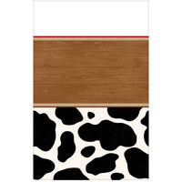 Wild West Saloon Rectangle Plastic Tablecover (1.3x2.6m)
