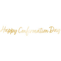 Botanical 'Happy Confirmation Day' Letter Banner (1.6m)
