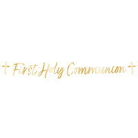 Botanical 'First Holy Communion' Letter Banner (1.6m)