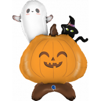 Pumpkin Shape Standing Foil Balloon (40in.)