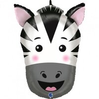 Zebra Head Shape Foil Balloon (29in.)