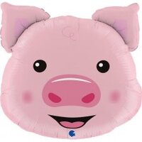 Piggy Head Shape Foil Balloon (30in.)