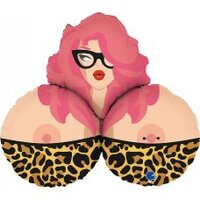 Mrs. B Boob Shape Foil Balloon (35in.)