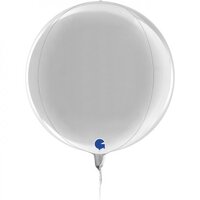 Silver Globe 4D Foil Balloon (11in.)