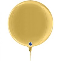 Gold Globe 4D Foil Balloon (11in.)