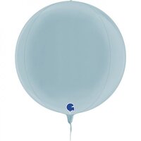 Pastel Blue Globe 4D Foil Balloon (15in.)