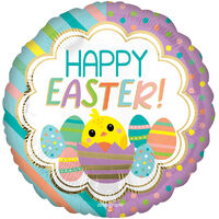 45cm Standard HX Happy Easter Chicky Stripes & Dots S40
