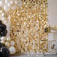 Champagne Noir Champagne Gold Sequin Hanging Backdrop Decoration