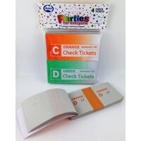 Check Tickets - Pack of 4