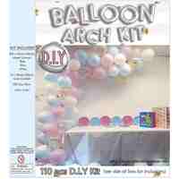 Pink & Blue Balloon Arch Set 110pcs 