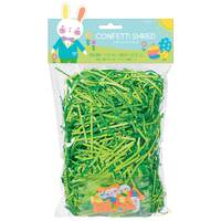 Easter Confetti Green Shred with Confetti Pieces - Pk 1