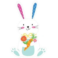 Easter Bunny with Carrot Cutout - Pk 1