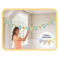 Double Sided Print Bluey Bunting Paper Banner - Pk 1