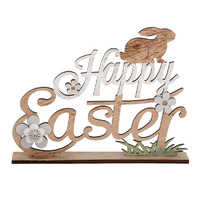 Happy Easter MDF Decoration 22x5x29cm