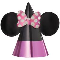Minnie Mouse Forever Party Cone Hats Pk 8